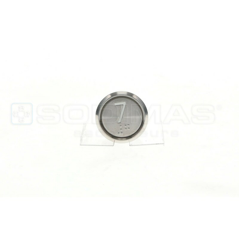 Bouton Cyntra 7 IP54 lumineux bleu 1 contact 1 connecteur