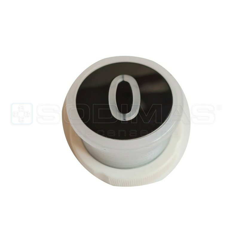 Bouton Cyntra V2 noir brossé 0