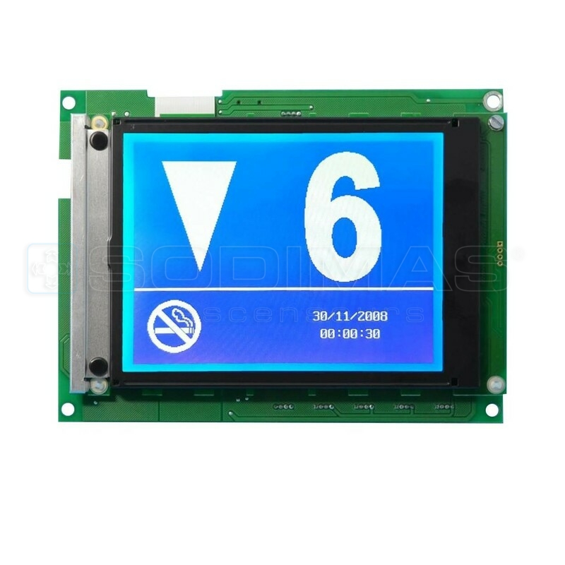 Afficheur LCD 6 pouces bleu SAF + CAN