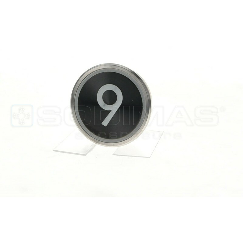 Bouton Cyntra XL V2 noir brossé 9