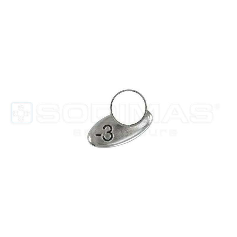Collerette Virgule -3 chrome