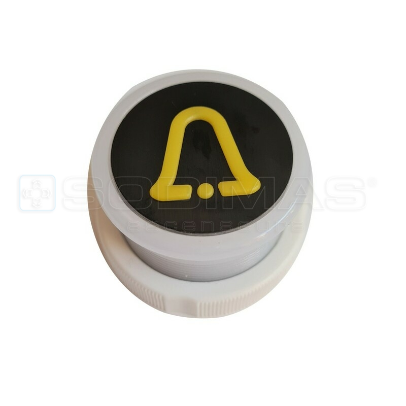 Bouton Cyntra V2 noir brossé CLOCHE