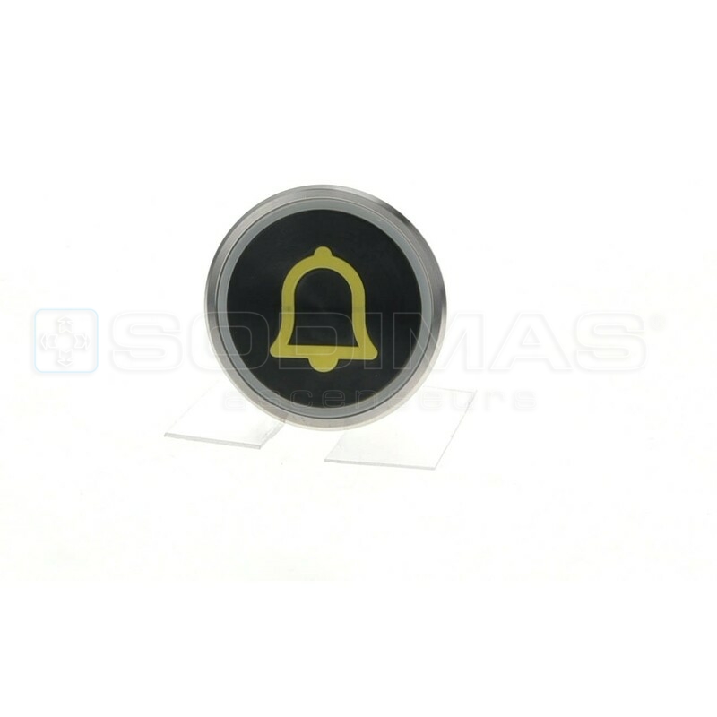 Bouton Cyntra XL V2 noir brossé cloche