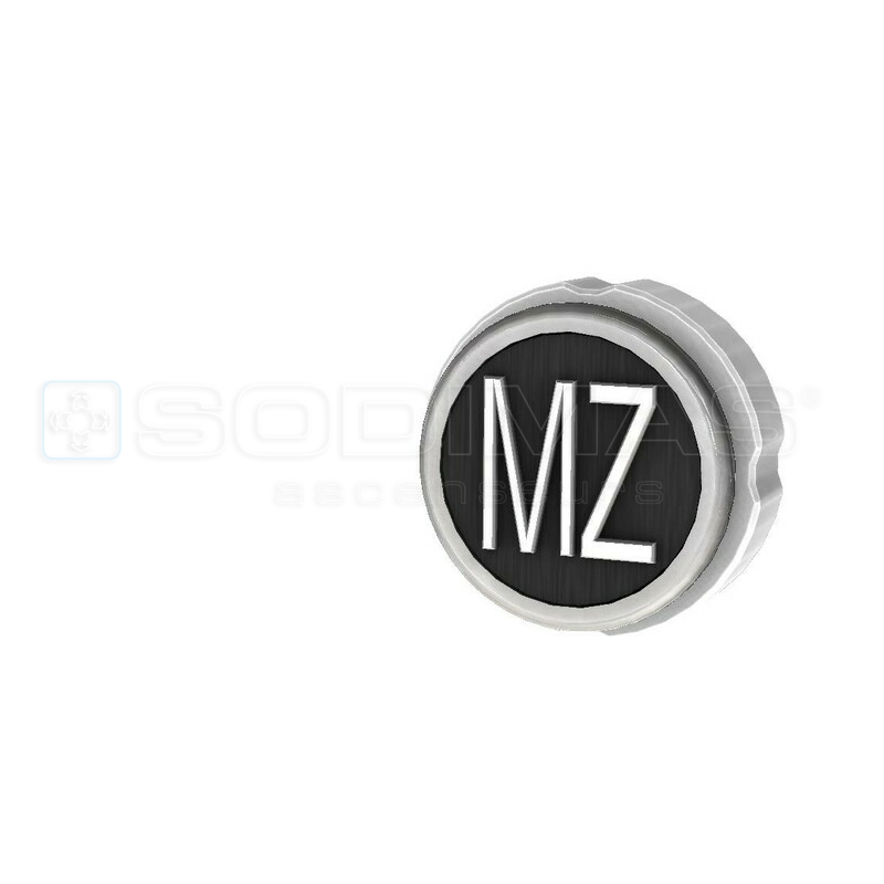 Bouton Cyntra V2 noir brossé MZ