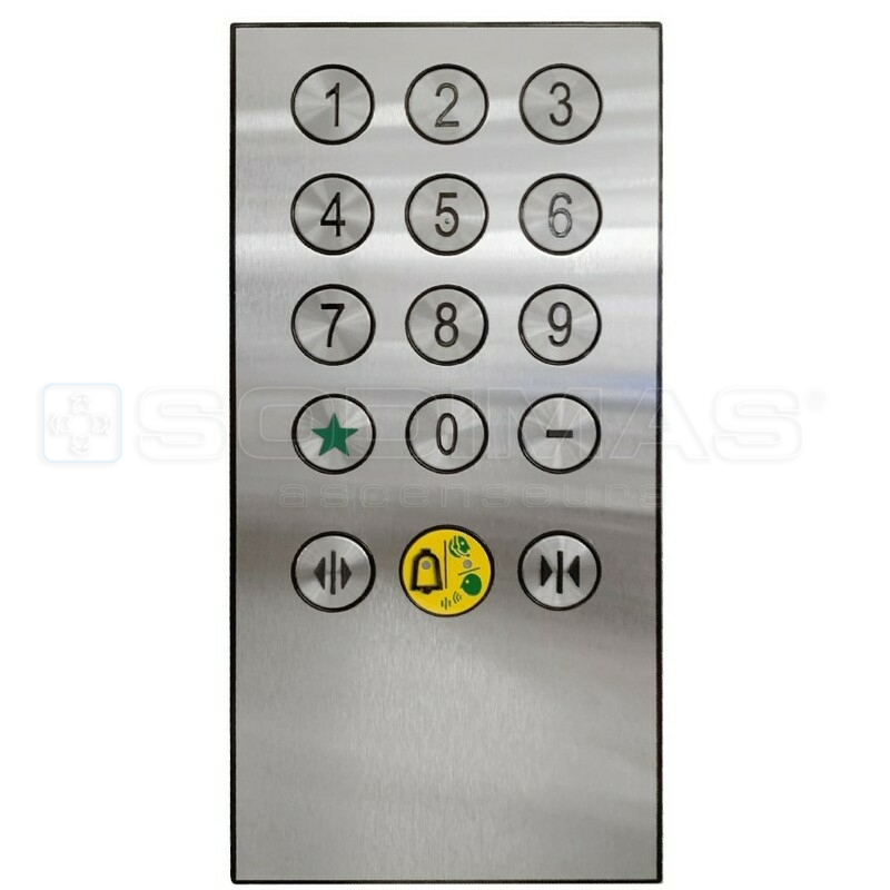 Clavier Sensy inox brossé avec façade