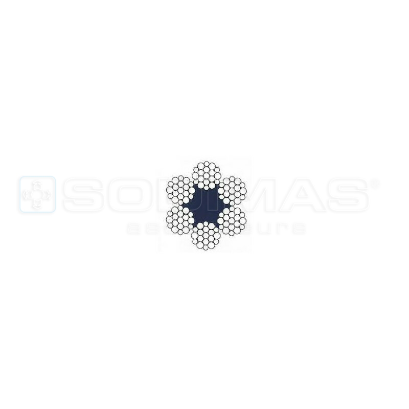 Couronne de 50 m de cable limiteur âme textile AT- ø 6 mm