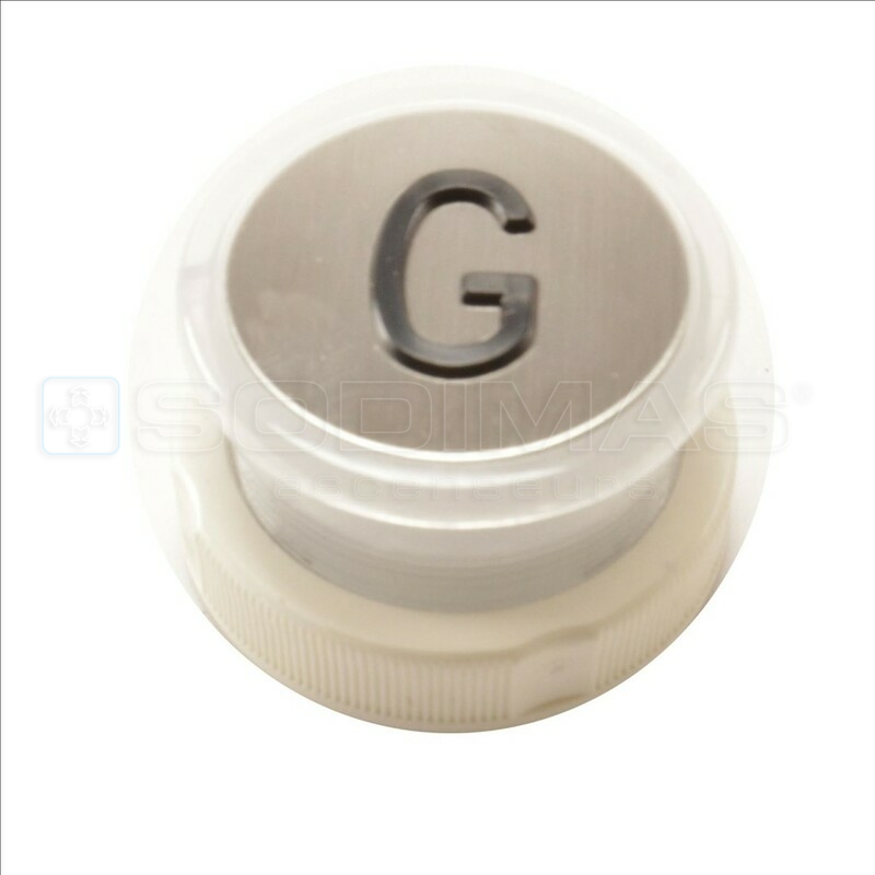 Bouton Cyntra V2 inox brossé G