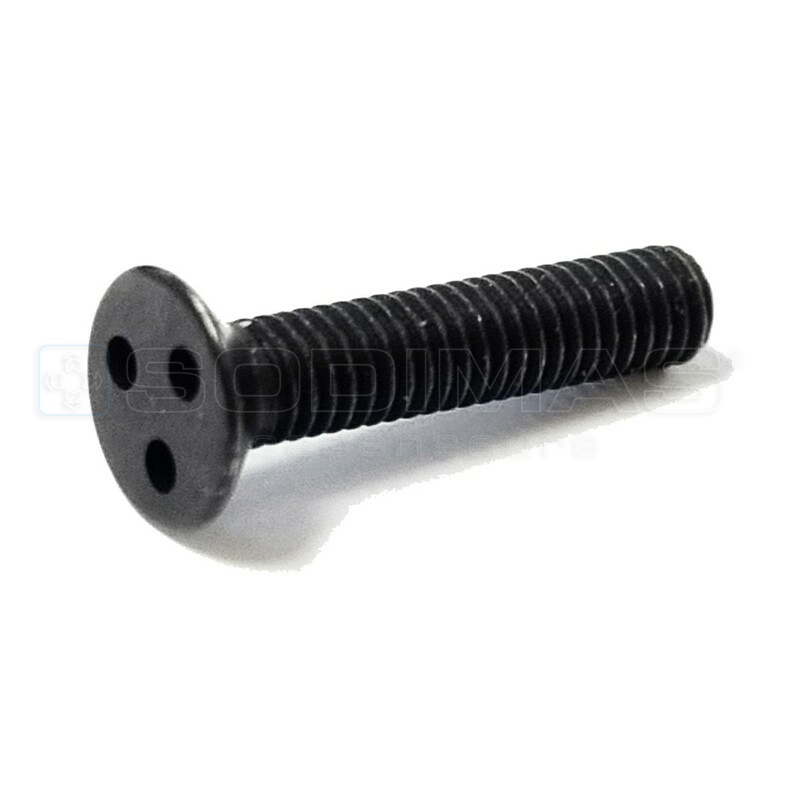 Vis chrome noir anti-vandale M4X20 empreinte 3 trous