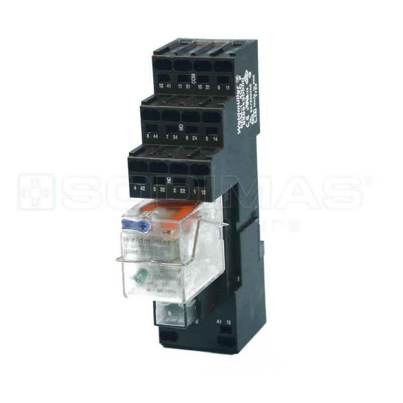 Ensemble relais 4 contacts 230 VCA