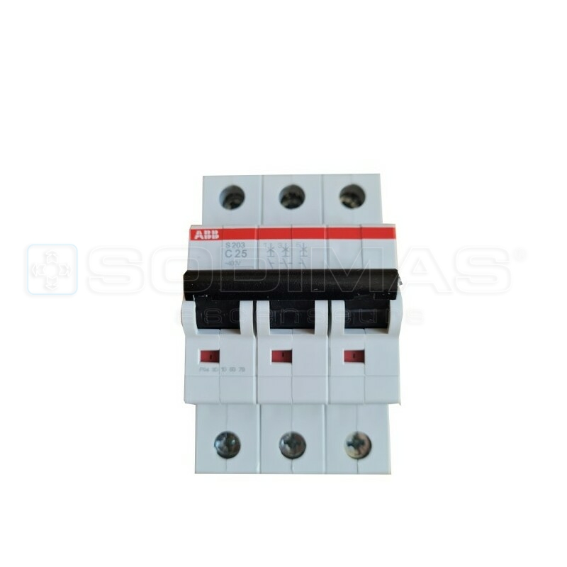 Disjoncteur 3P Courbe C 25A PDC 10kA