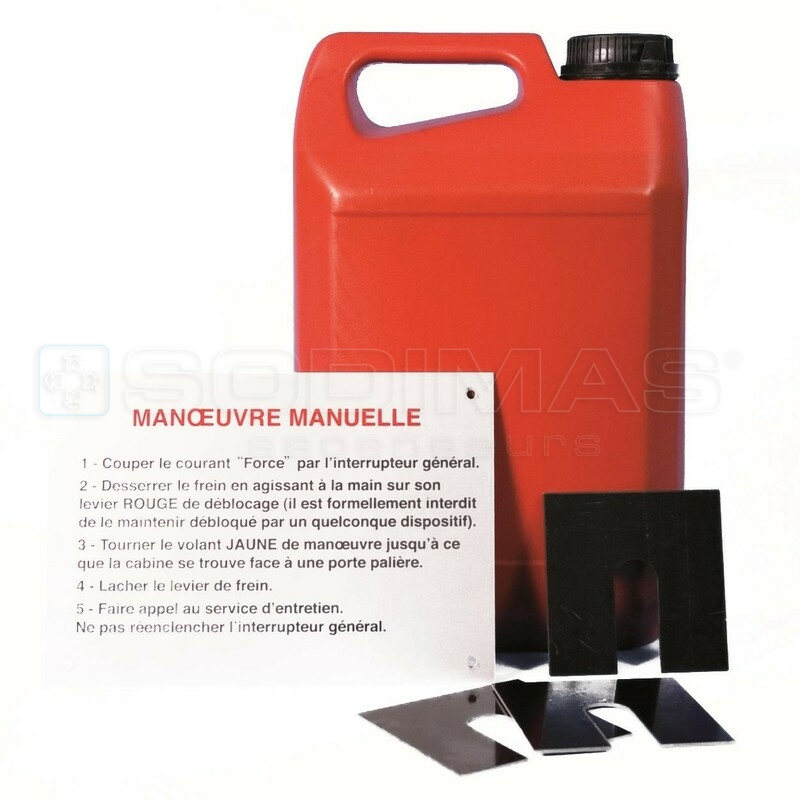 Kit complet comprenant 5 litres d’huile minérale VG220