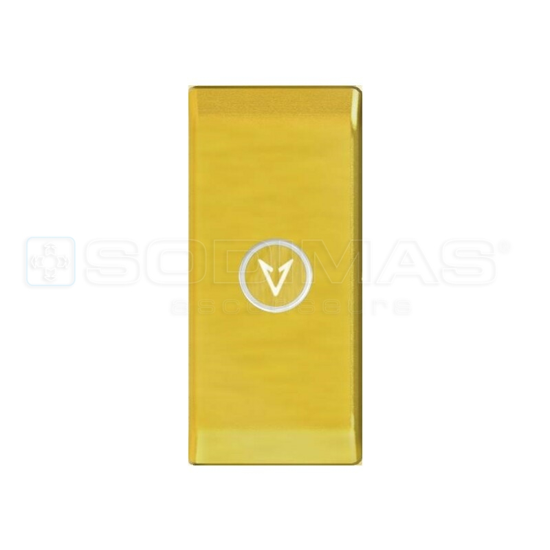 Boitier applique or miroir , bouton cyntra or descente 85x185x25