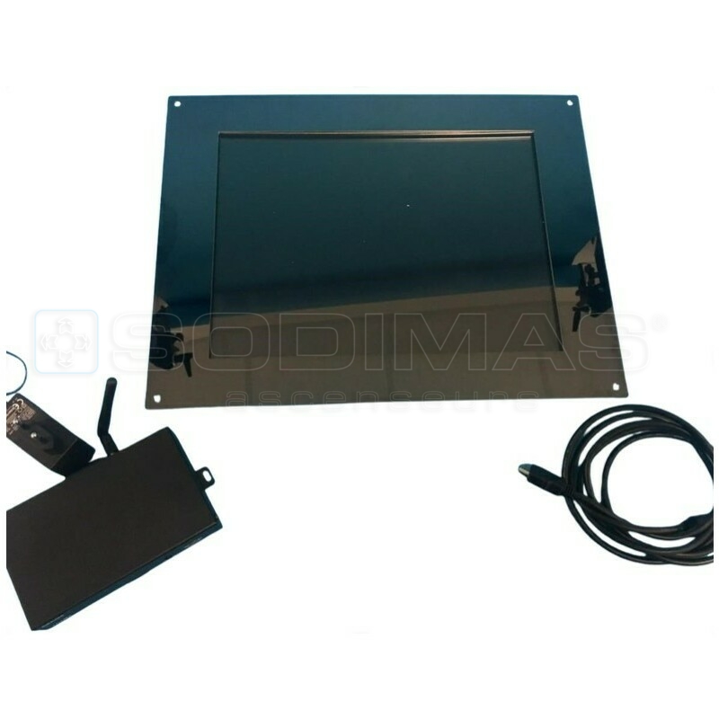 KIT SODIVIEW EASY 15" ENCASTRE INOX POLI MIROIR NOIR