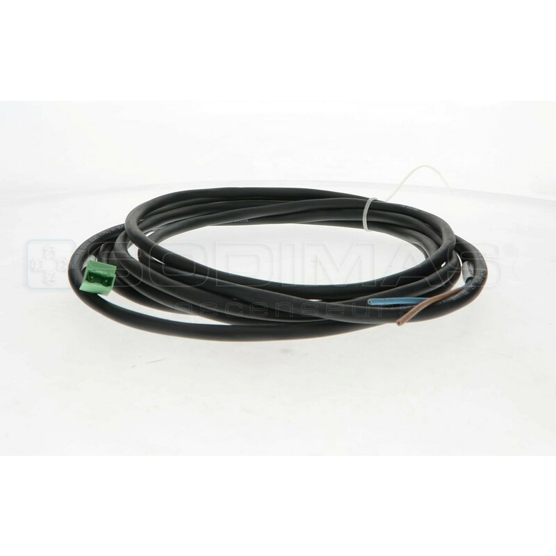Câble shunt porte palière battante QI touch -lg 5 m
