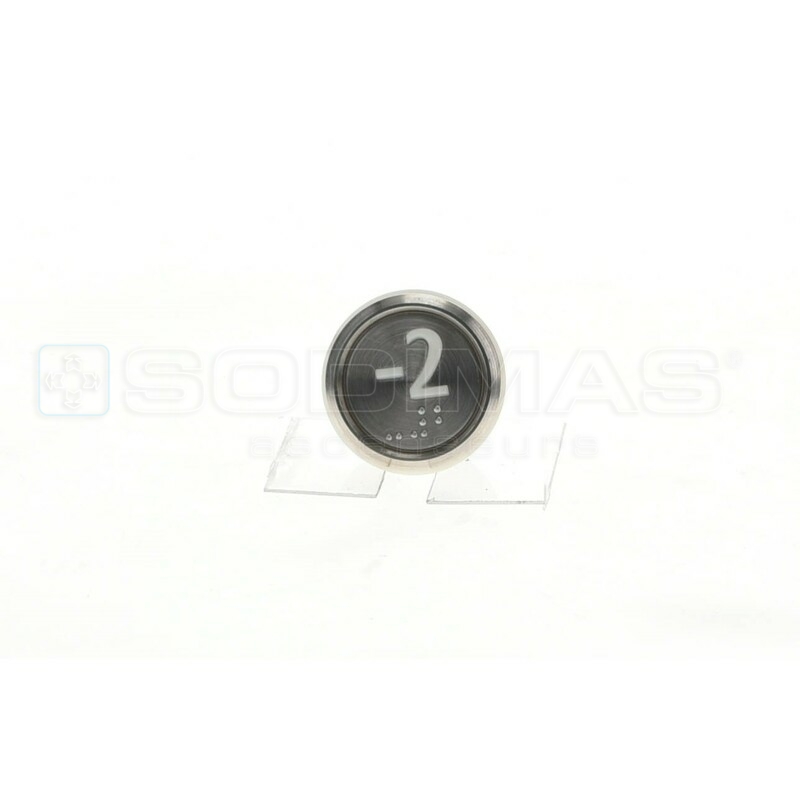 Bouton Cyntra -2 IP54 lumineux bleu 1 contact 1 connecteur