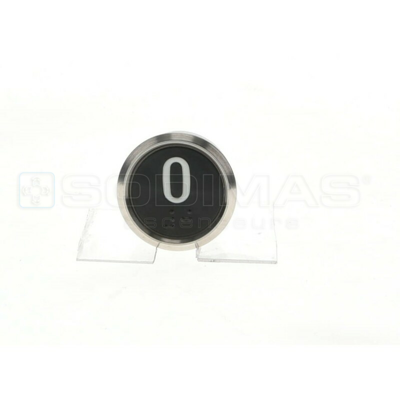 Bouton IP65 V2 noir brossé 0