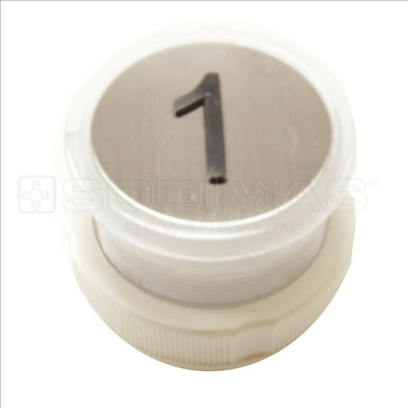 Bouton Cyntra V2 inox brossé 1