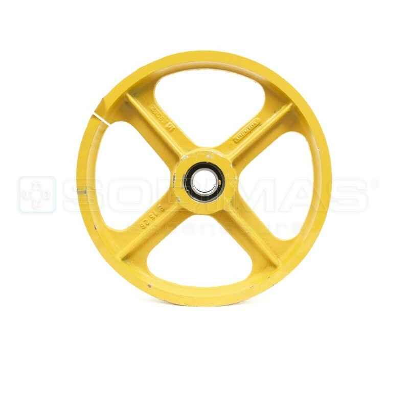 Poulie nue 450 x 4 x 9/11 mm