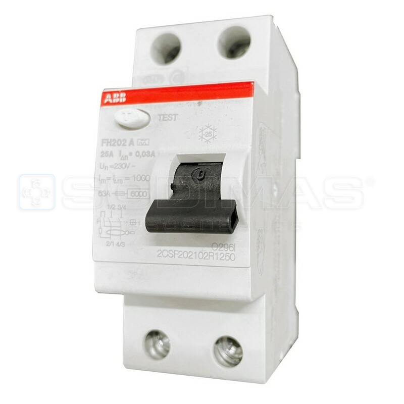 Interrupteur différentiel 2P type A -1P+N 25A 30mA