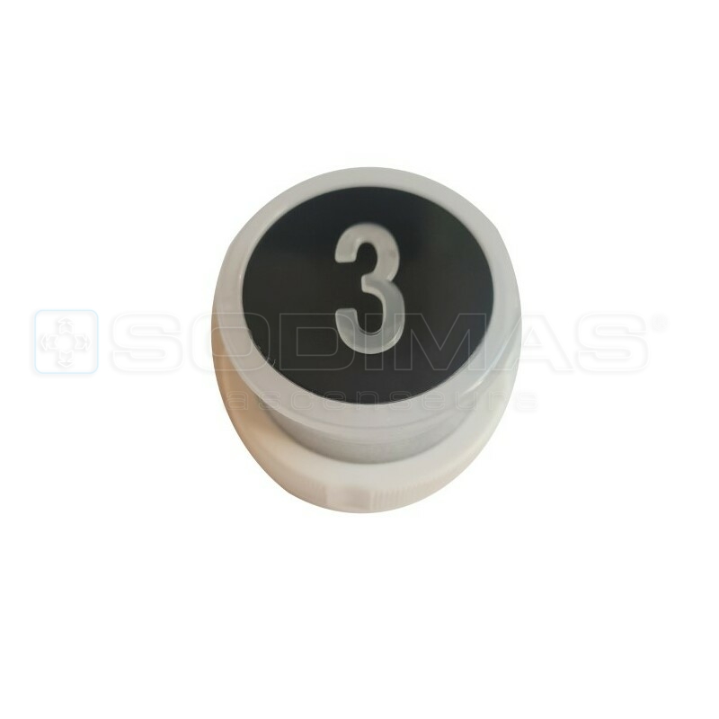 Bouton Cyntra V2 noir brossé 3