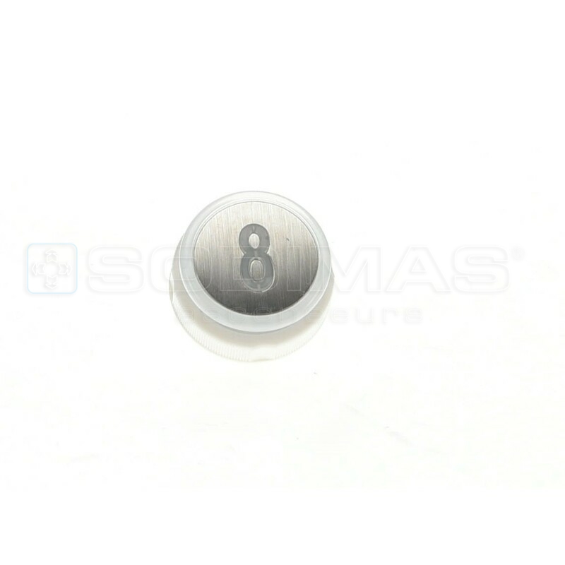 Bouton Cyntra inox brossé 8