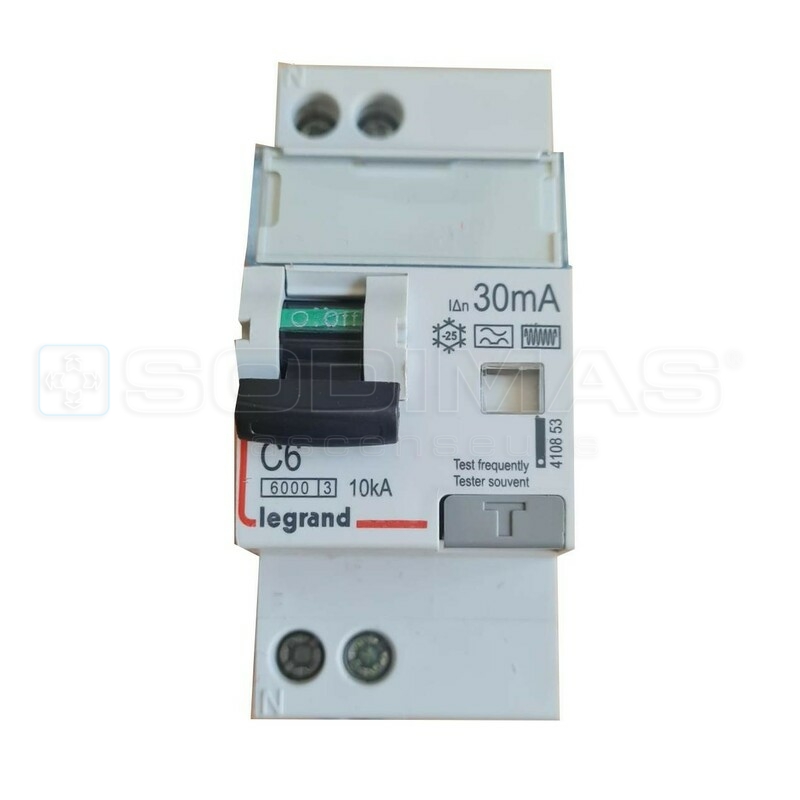 Disjoncteur différentiel type F 1P+N 6A 30mA