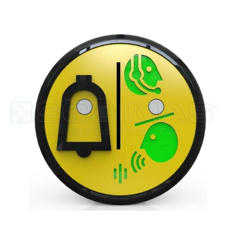 Bouton ATV alarme/téléphone jaune 2020 - V2