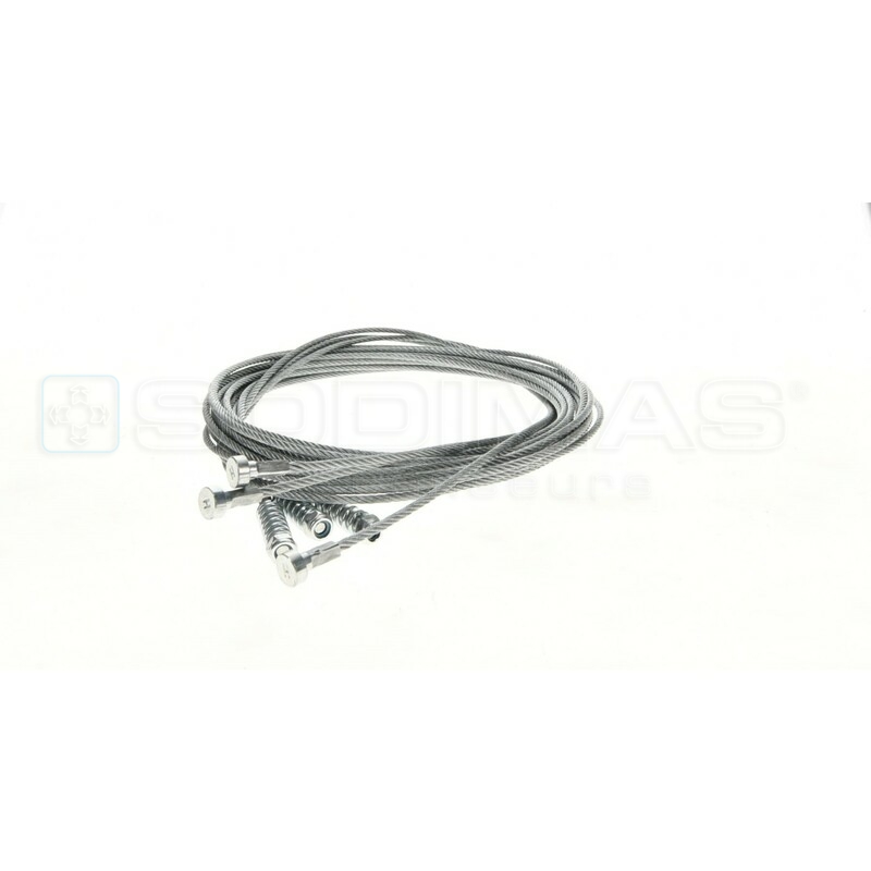 Câble acier-ressort-écrou OC 2 Vtx portes palières PL 800 SD20