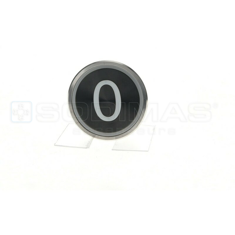 Bouton Cyntra XL V2 noir brossé 0
