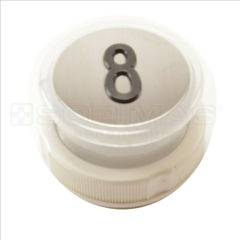 Bouton Cyntra V2 inox brossé 8