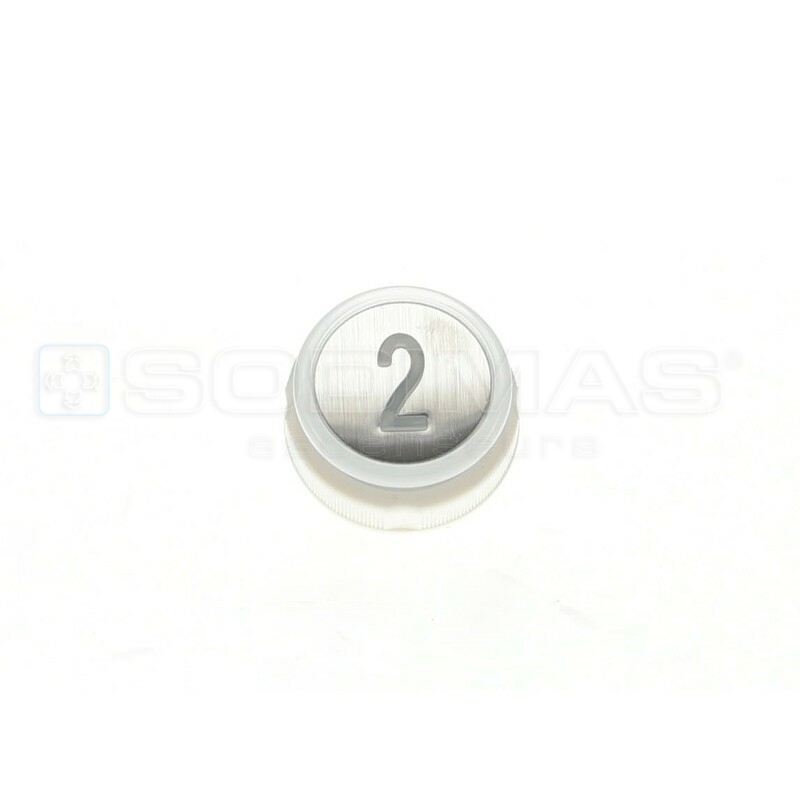 Bouton Cyntra inox brossé 2