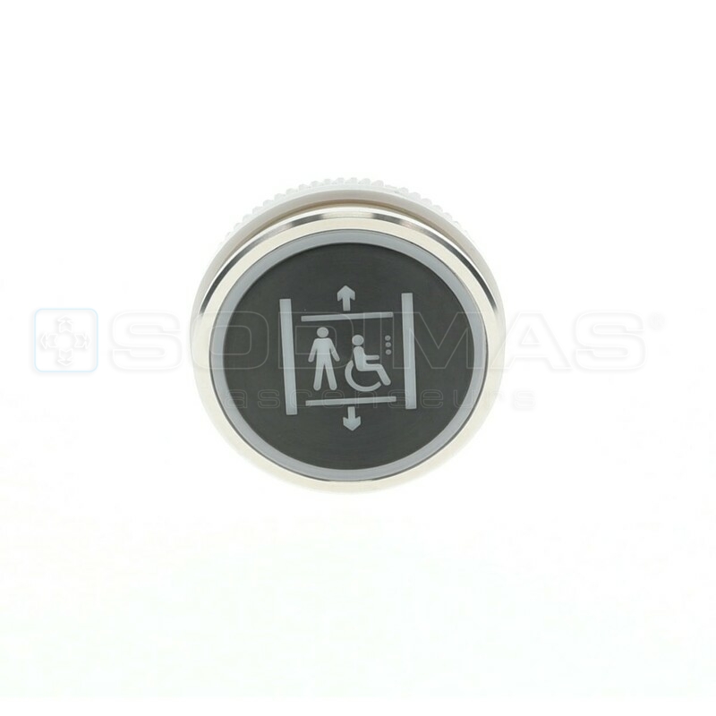 Bouton Cyntra XL V2 noir brossé Handicap