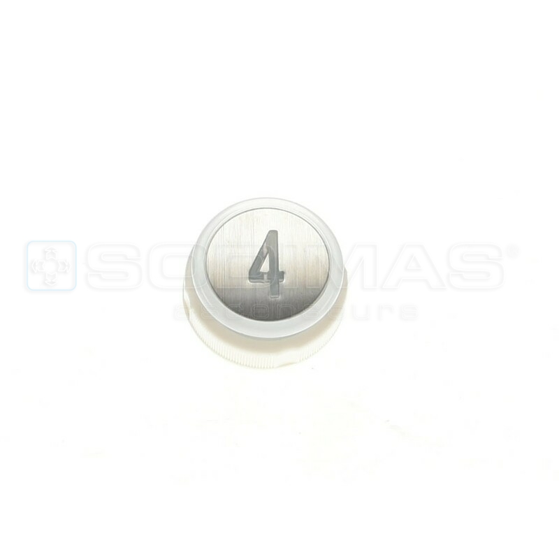 Bouton Cyntra inox brossé 4