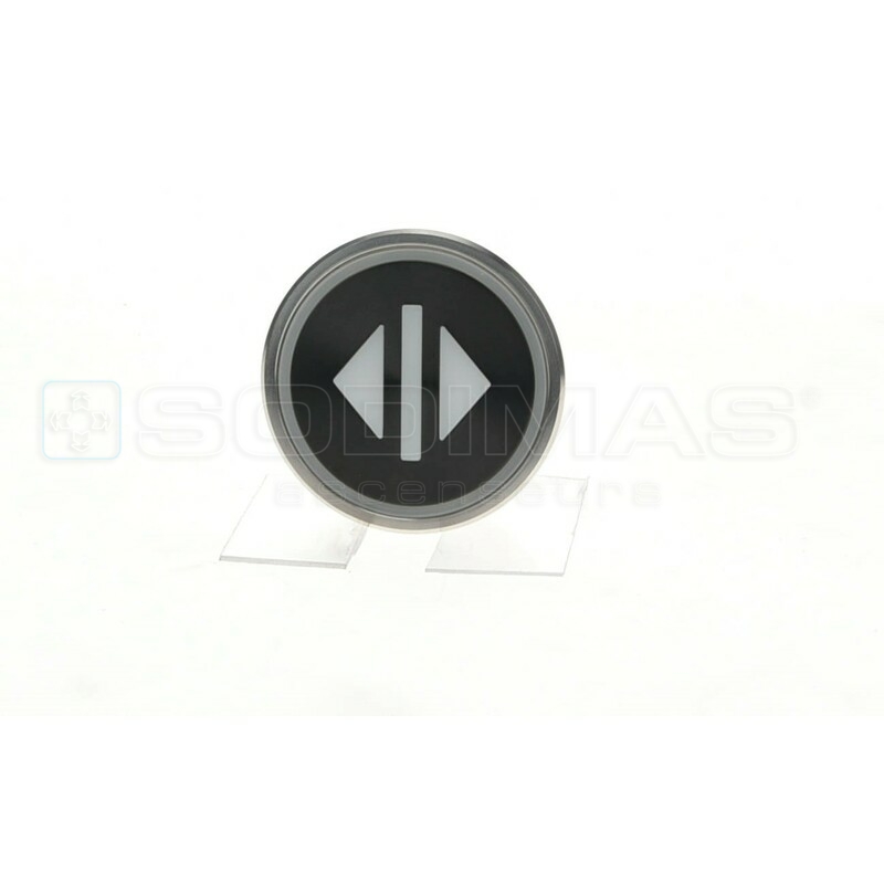 Bouton Cyntra XL V2 noir brossé réouverture