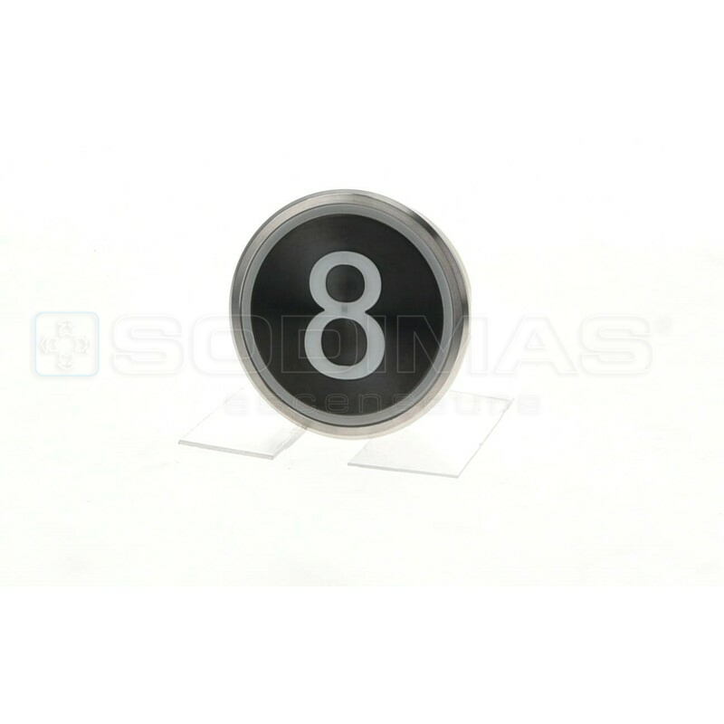 Bouton Cyntra XL V2 noir brossé 8