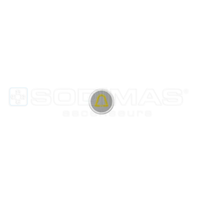 Bouton Cyntra inox brossé cloche