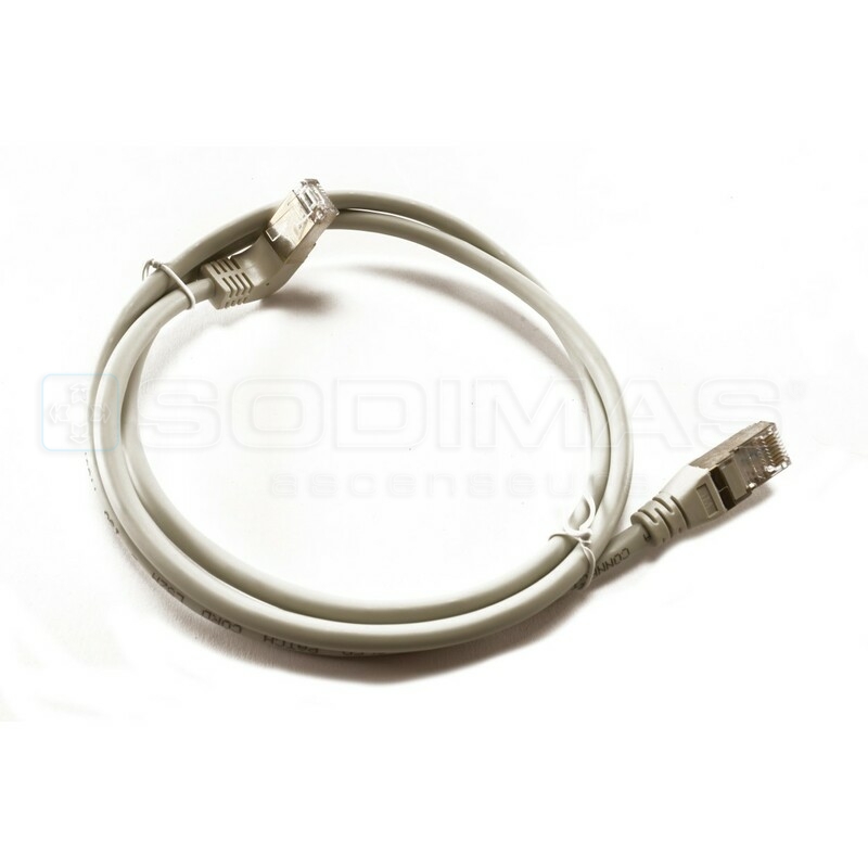 Cordon RJ45 S/FTP CAT6a LSZH 1M+coude