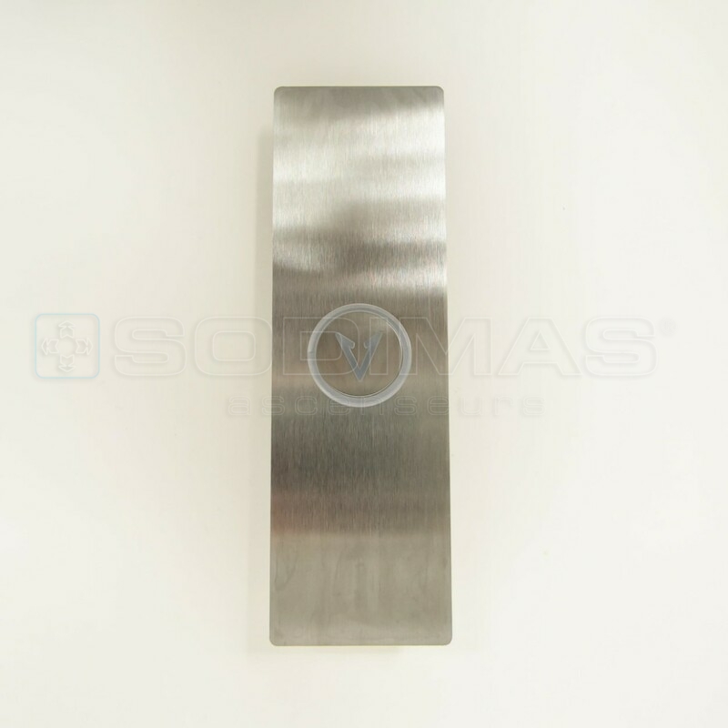 Plastron palier 58 x 185 mm - 1 BP descente avec bip Cyntra