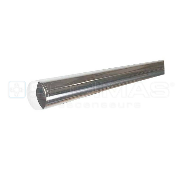 Tube de main courante inox poli miroir chrome - longueur 1.5m