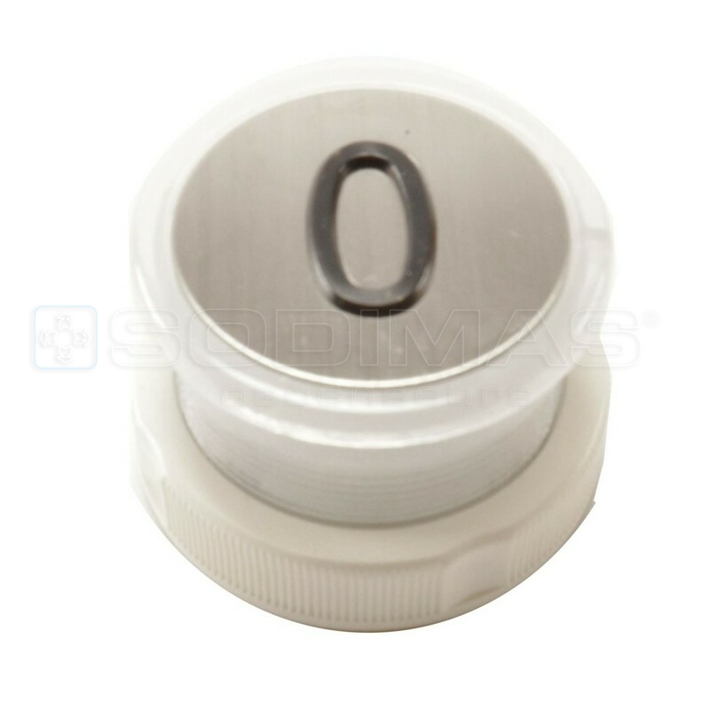 Bouton Cyntra V2 inox brossé 0