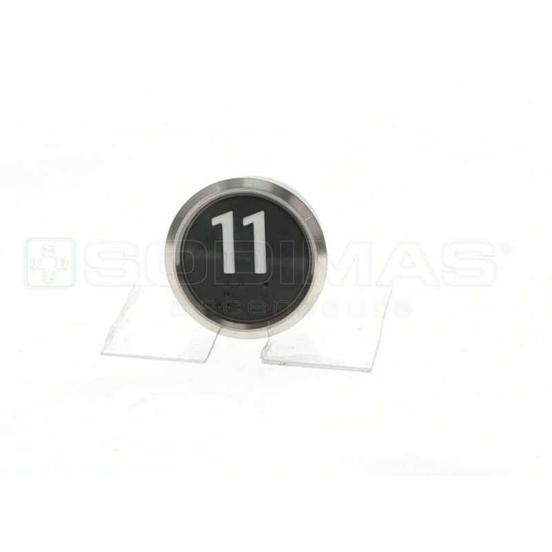 Bouton IP65 V2 noir brossé 11