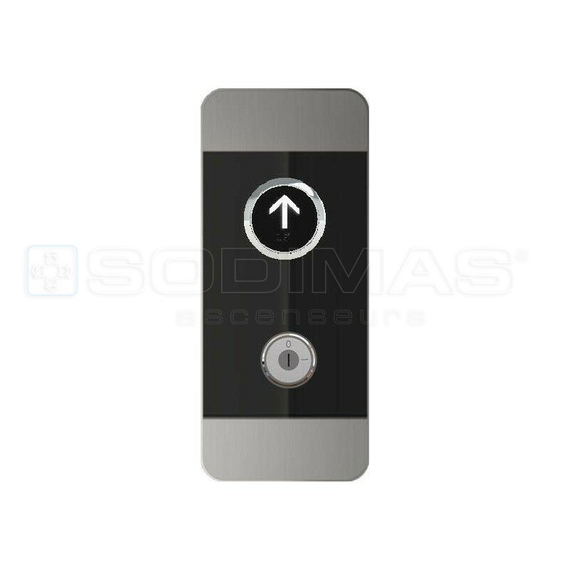 Boite palière Black Pad-V2- boutons montée duplex +contact à clé