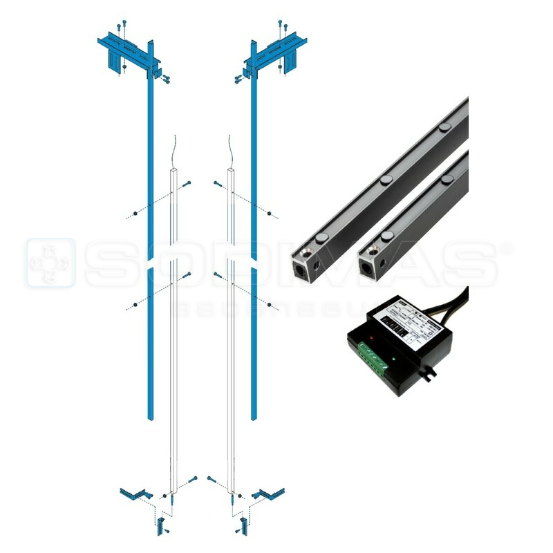 Kit barrière de cellules EN 81-20 SOD CM36 +SUPPORT + BOITIER RELAIS -cedes