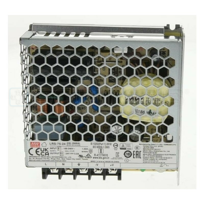 Carte d 'alimentation régulée 230 V / 24 Vcc RS75-24