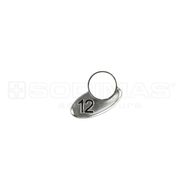 Collerette Virgule 12 chrome