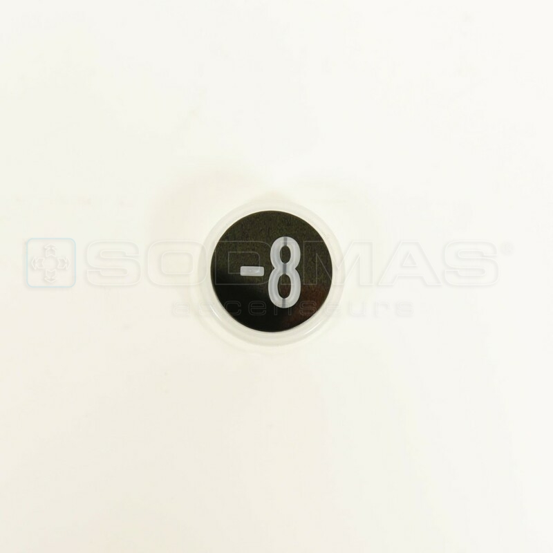 Bouton Cyntra noir miroir -8