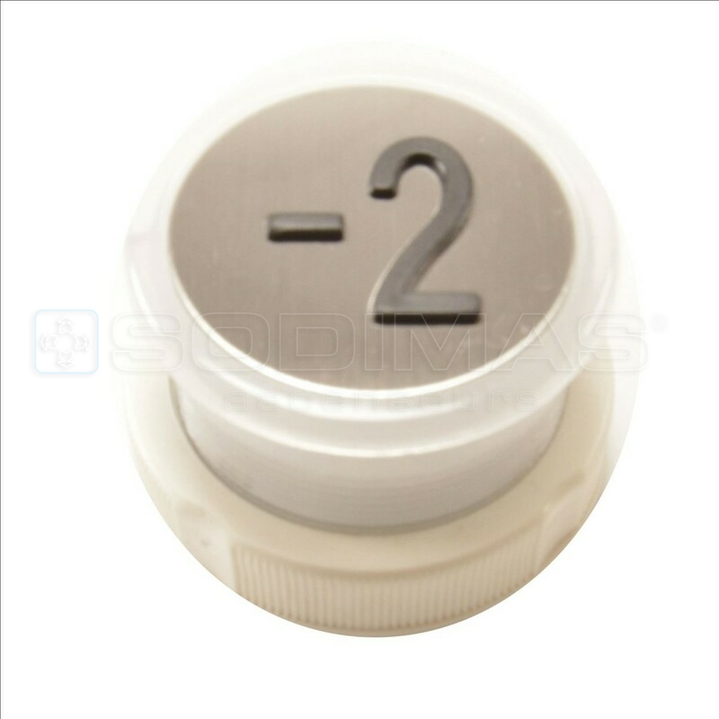 Bouton Cyntra V2 inox brossé -2