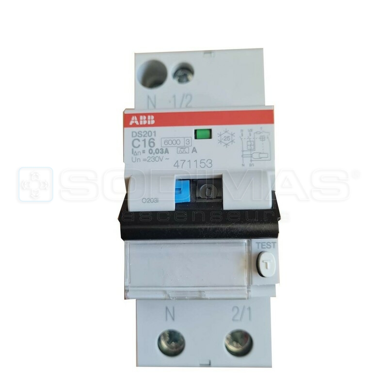 Disjoncteur différentiel type A 1P+N 16A 30mA