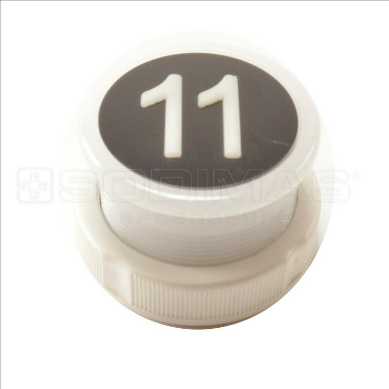 Bouton Cyntra V2 noir brossé 11
