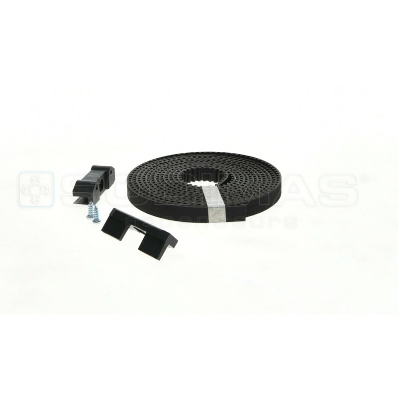 Courroie avec attache portes cabines ouverture latérale - 2 Vtx - PL 1300 - lg 3090 - SD20